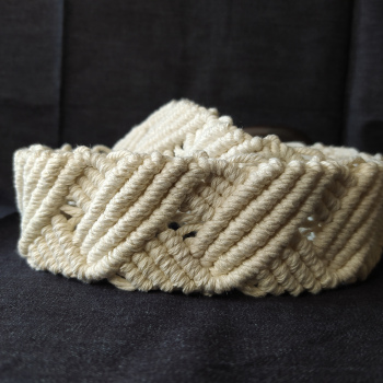Cinturón de macramé