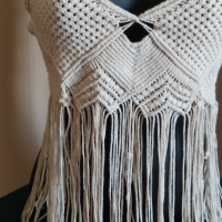 TOP DE MACRAMÉ ESPALDA CRUZADA